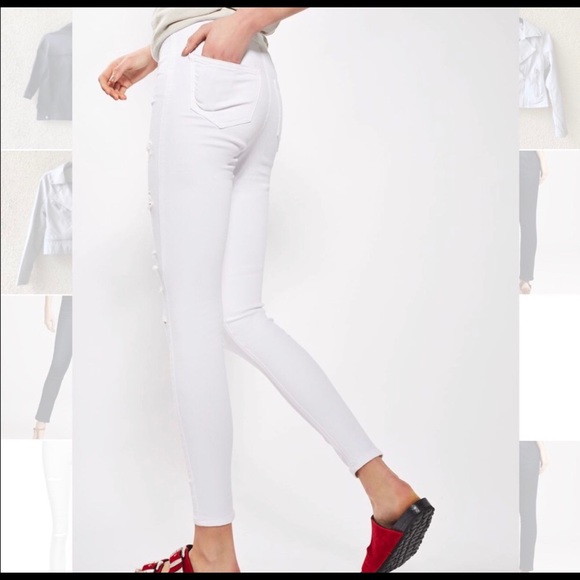 Topshop Moto Ripped Skinny Jeans - Picture 3 of 4